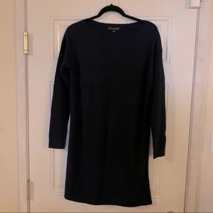 New JCrew Navy Knit Dress  S Fits M/L 8% Cashmere